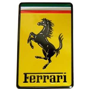 Ferrari Real Aluminum Rare Car Square Logo Badge Emblem for 512 308 