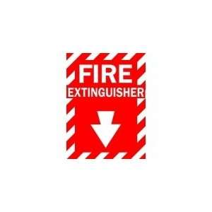  BRADY 86091 Sign,14X10,Fire Extinguisher Automotive