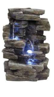   Tabletop Water & Stone Fountain w/ Light   Indoor & Outdoor Table Top
