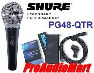 Shure PG48 QTR Vocal Microphone dynamic mic PG48QTR NEW IN STOCK 