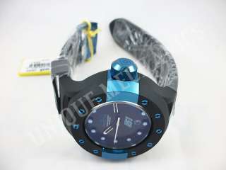 Invicta 1945 S1 Rally Carbon Fiber Dial BLUE Tone Polyurethane Watch 