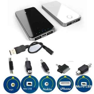   External Battery Charger Power Bank 2 USB For iPad/iPhone 4 4S/MID/HTC