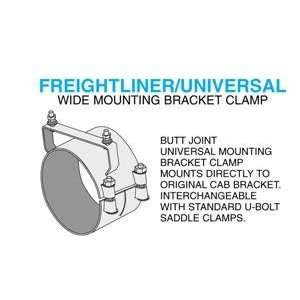    7 Chrome Wide Bracket Clamp Freightliner Universal Automotive