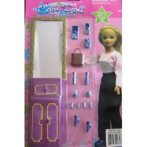  Cool Doll Accessories Make Up Cabinet w Mirror 