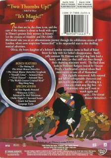Walt Disney   The Adventures of the Great Mouse Detective   DVD 
