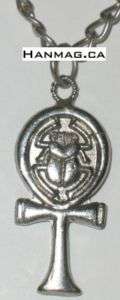 Egyptian Ankh Key of Life Necklace    1331 Silver Ankh  