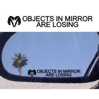  (2) MIRROR DECALS with logos for DODGE AVENGER MAGNUM 