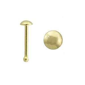  18KT Gold Plated Nose Bone Ring 2mm Disc 22G FREE Nose 