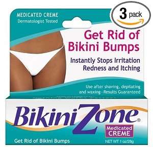 Bikini Zone Medicated Creme, 1 oz (28 g) (Pack of 3)