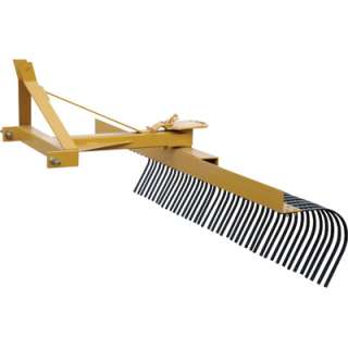 HawkLine Landscape Rake Category 1 5ft Working Width 80110600YEL 