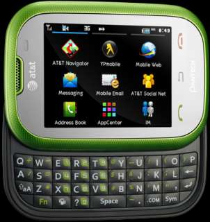   TOUCH SCREEN FULL QWERTY KEYBOARD SLIDER MicroSD GPS PHONE Color GREEN