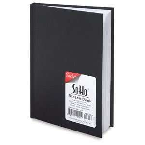  Cachet Hardbound Soho Basic Black Cover Sketchbook   160 