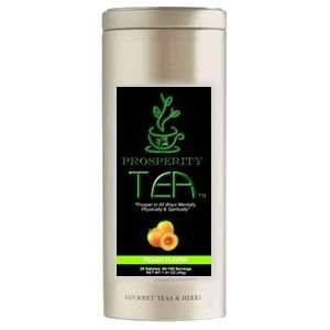 Peach Flavor Prosperity Tea (20 Green Tea Pyramid Infuser Bags) 80 100 