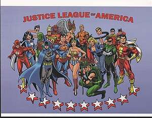 DC STYLE GUIDE PLATE   JUSTICE LEAGUE of AMERICA (A)  