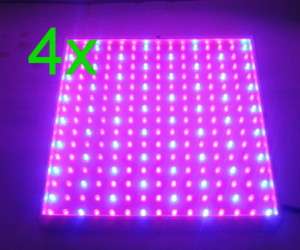 RED + BLUE 900 LED 4 GROW LIGHT PANELS HYDROPONIC LAMP  