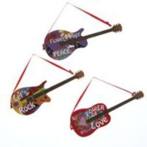   Resin Groovy Guitar Christmas Ornaments Case Pack 72