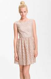 French Connection Fast Twinkle Metallic Lace Dress $218.00