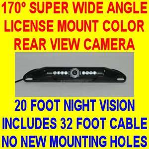 LICENSE PLATE MOUNT REAR VIEW BACKUP CAMERA TAG COLOR  