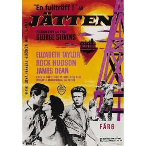 Giant Poster Swedish B 27x40 Elizabeth Taylor Rock Hudson James Dean