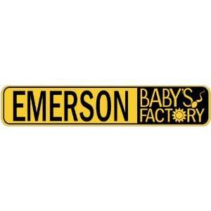   EMERSON BABY FACTORY  STREET SIGN