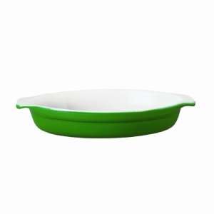 Emile Henry 10 1/2 Inch Oval Au Gratin Vert Green