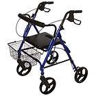 Roscoe ROS RL10040A RD 4 Wheel Rollator Roller Walker  