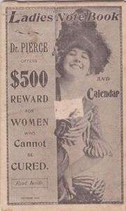 Dr Pierces Standard Medicine 1903 Ladies notebook ad  
