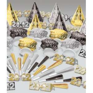  2012 Glitter 75pc. New Years Party Kit for 25 Health 