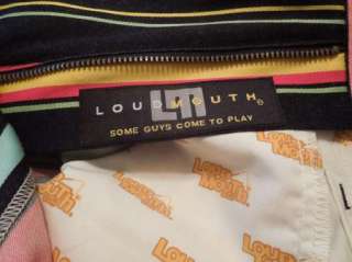 Mens Loudmouth Hotdog Striped Flat Front Golf Shorts NWT  