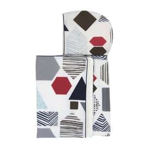  dwellstudio Geometry Sky Hooded Towel Baby