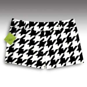 Loudmouth Golf Womens Mini Shorts Oakmont Houndstooth   Size 0