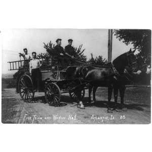   engines,equipment,horse drawn,Atlantic,IA,Iowa,c1909