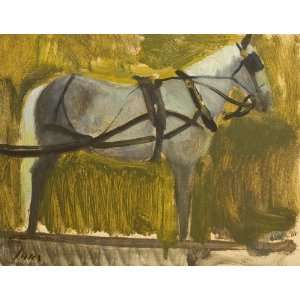   Benjamin Luks   24 x 18 inches   Horse in Harness