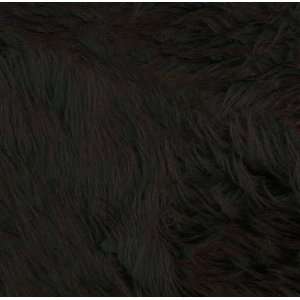  60 Wide Faux Fur Luxury Shag Black Fabric By The Yard 
