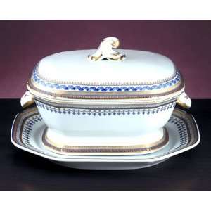  Chinois Blue Tureen by Mottahedeh