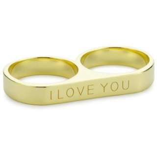 Beyond Rings I Love You 2 Finger Word Ring, Size 7   designer shoes 