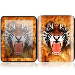 HP TouchPad Decal Skin Sticker   Flaming Tiger