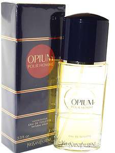 OPIUM BY YVES SAINT LAURENT 3.3 OZ EDT SPRAY FOR MEN NEW IN BOX  