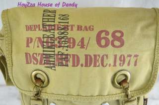 Canvas Casual Vintage Shoulder book Messenger Bag Khaki(BDW3156)