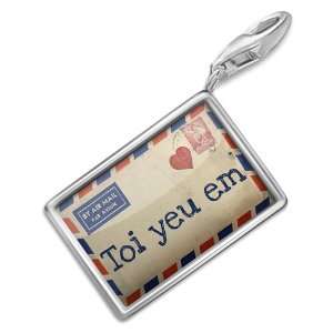 FotoCharms I Love You Love Letter from Vietnam Vietnamese   Charm 