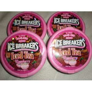 Ice Breakers Mints   Iced Tea   Raspberry   Pack of 4
