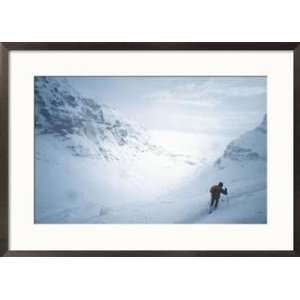  Approach To Ice Climbing, Baejargil, Iceland Sports Framed 