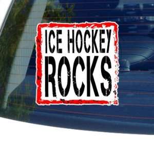 Ice Hockey Rocks   Window Bumper Laptop Sticker