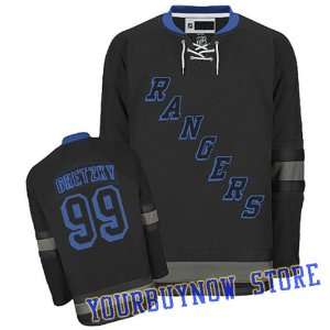 NHL Gear   Wayne Gretzky #99 New York Rangers Black Ice Jersey Hockey 