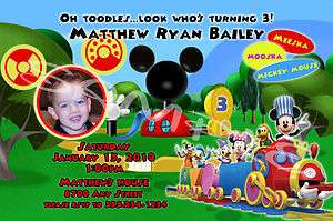 Mickey Mouse Clubhouse Personalized Birthday Invitations & Party 