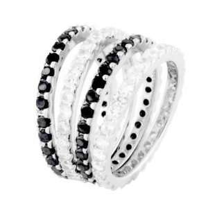 Sure to Impress Sterling Silver Stackable Bands Wedding Ring, Crafted 