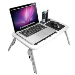  GTMax Durable White Plastic Foldable Laptop Tray with 