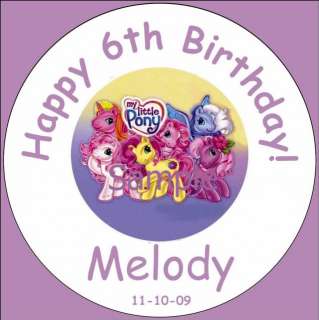 MY LITTLE PONY CUPCAKE CAKE TOPPER PICKS PERSONALIZED  