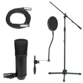   Studio Microphone Stand And Cable Pack Mic Stand Package  