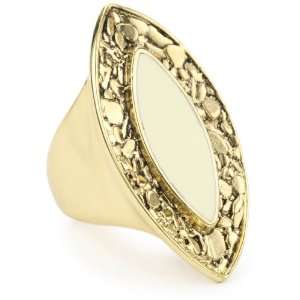  Belle Noel Nugget and Ivory Epoxy Ring, Size 5 Jewelry